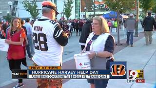 Cincy and Texas fans unite for hurricane victims