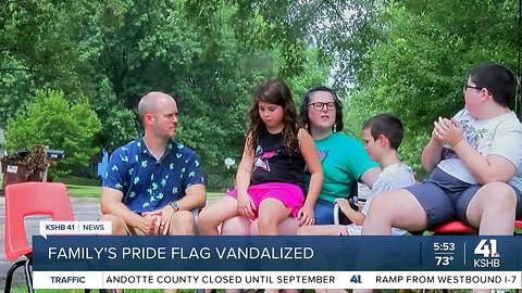 'Trying to destroy our joy': Lawrence family's pride decor vandalized, again