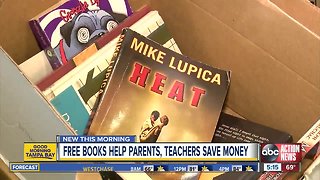 Free school books at warehouse helps parents save money