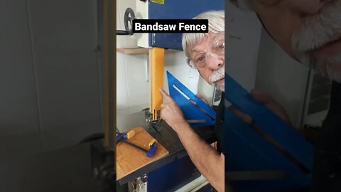 Quick and Easy Bandsaw Fence! #shorts