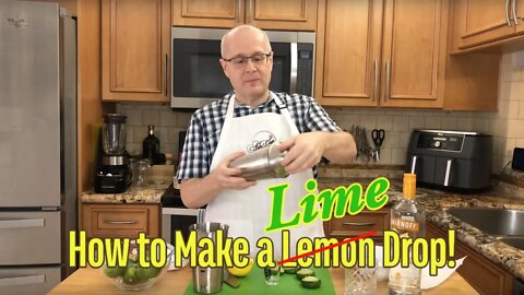 How to Make a Lime Drop Cocktail with Fresh Limes! Lemon Drop But with Limes!