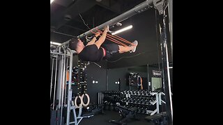 Band Assisted Front Lever Negative to Hold