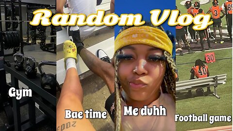 Random VLOG: How I met my BF Mukbang, Gym, Football game...AND MORE!!!