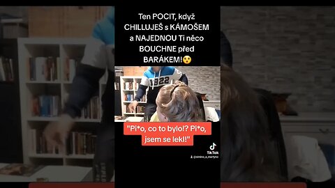 Ten POCIT, když CHILLUJEŠ s KÁMOŠEM a NĚCO Ti BOUCHNE před BARÁKEM! #funny #shorts #viral