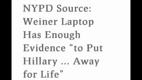 Frazzledrip-Anthony Wiener laptop, Huma, and Killary connection!