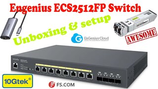 My New Engenius ECS2512fp PoE Switch Unboxing & Setup !