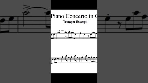 [TRUMPET EXCERPTS] Piano Concert in G - Maurice Ravel