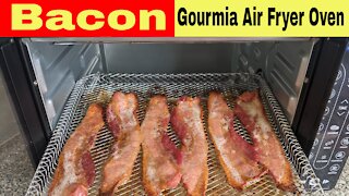Bacon, Gourmia Digital French Door Air Fryer Oven