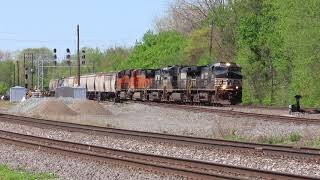 Norfolk Southern 12Q Manifest Mixed Freight with BNSF Power from Berea, Ohio May 1, 2021