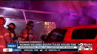 Woman escapes south Tulsa house fire