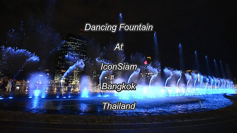 Dancing Fountain at IconSiam in Bangkok, Thailand