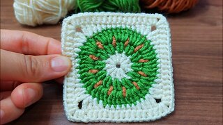 📌 very easy crochet square motif making #crochet #knitting