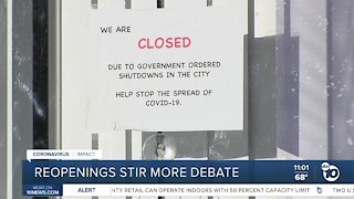 SD re-openings stir controversy