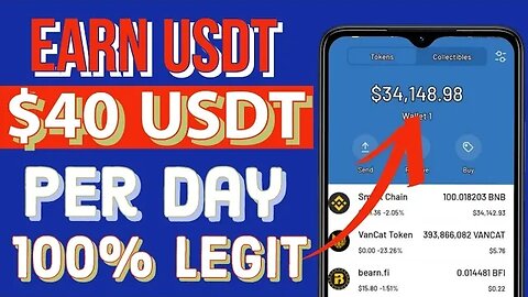 How to EARN $40 USDT per day online with one site (100% legit) with withdrawal proof