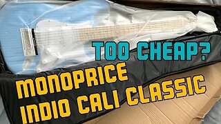 Monoprice Indio Cali Classic guitar overview - cheap strat copy