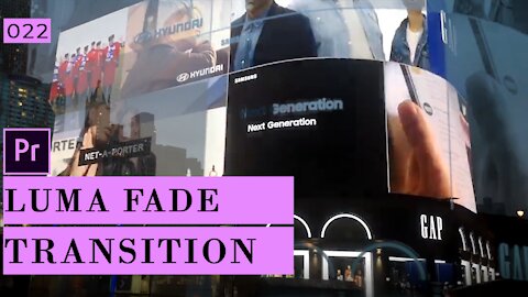 Create a Luma Fade transition in Premiere Pro