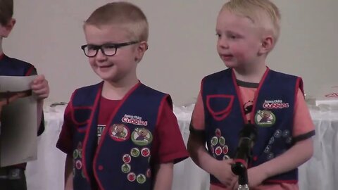 Awana award night 2022 - Caleb's part