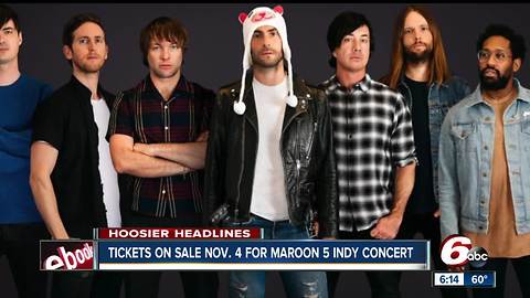Maroon 5 coming to Bankers Life Fieldhouse in 2018