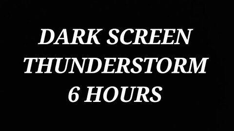 Dark Screen Thunderstorm [ No Rain ] Fall Asleep Faster #naturesounds #thunder #fallasleepfast