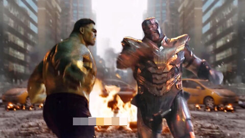 Hulk and Thanos Fight