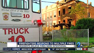 Firefighters respond to multiple fires in West Baltimore