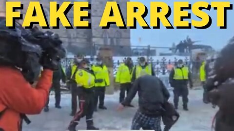 🇨🇦FAKE ARREST!!! 😡😡MEDIA RIGHT PLACE AT RIGHT TIME😡😡