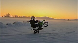 Riding The Pit Bike In Snow?