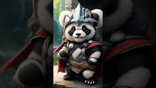 Thor as a Cute Panda #shorts