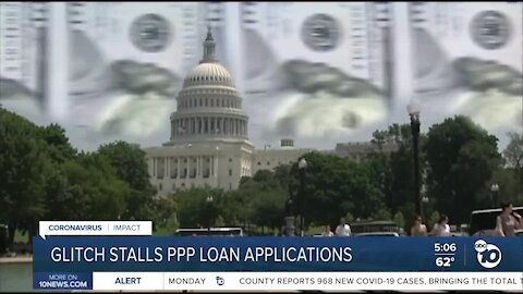 Glitch stalls some PPP loan applications