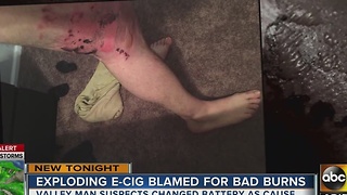 GRAPHIC WARNING: E-cigarette explodes in PHX man's pocket