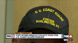 Fort Myers Miracle collect food for U.S. Coast Guard