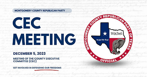 December 5, 2023 County Executive Committee (CEC) Meeting