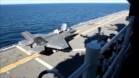 F-35B First Launches and Recovery Aboard USS Tripoli (LHA 7)