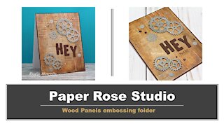 Paper Rose Studio | 3D Wood Panels embossing folder