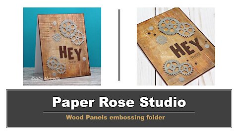 Paper Rose Studio | 3D Wood Panels embossing folder