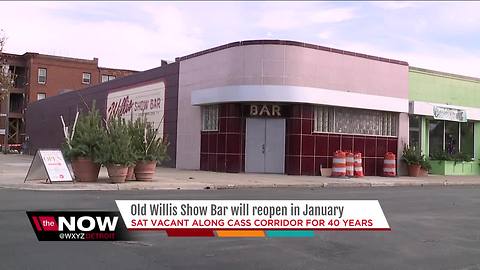 Old Willis Show Bar will reopen in Detroit's Cass Corridor in January