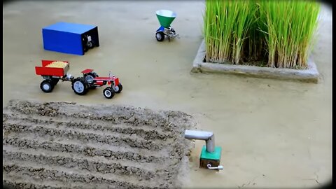diy tractor mini wheat all process science project wheat A-Z process @NsTvKing