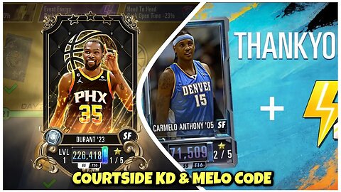 NBA 2K MOBILE - CLAIMING NEW CODE “THANKYOUMELO” & CHAOS DIAMOND CS PASS KD!!!