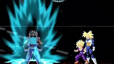 Oni Akuma Vs SSJ2 Gohan & SSJ Trunks - Dragon Ball vs Street Fighter