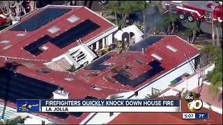 Firefighters knock down La Jolla fire