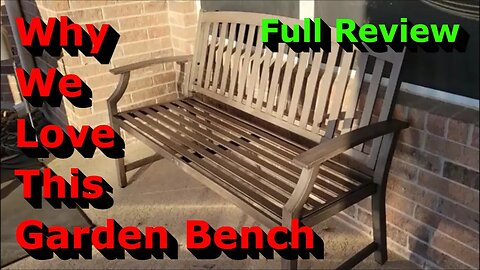 Why We Love This Aluminum Garden Bench - Full Review