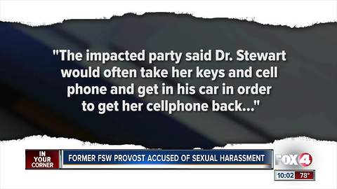 Former FSW provost accused of sexual misconduct