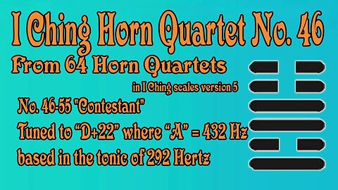 Richard #Burdick's #Horn #Quartet No. 46, Op. 308 No.46 - tuned to 292 Hz.