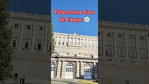 Royal Palace from Casa de Campo 🌼 🏡 #royalpalace #royal #palace #casadecampo #spain #europe #ranfom
