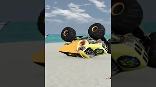 Dirt Crew Crazy Crash! ｜ Beamng Monster Jam