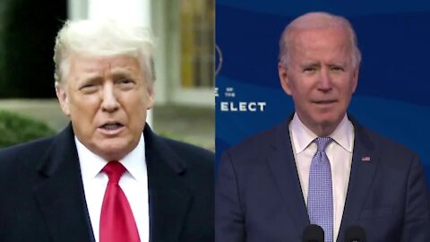 President Trump, President-elect Biden call for peace