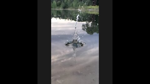 Fascinating slow motion water splashes