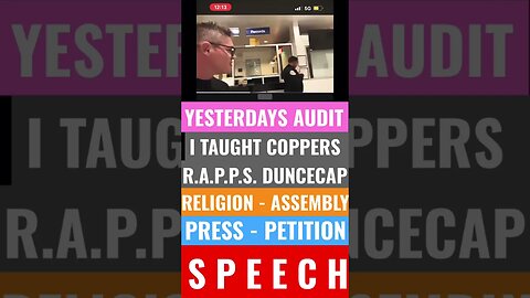What is R.A.P.P.S. Educating Coppers #Live During the #Audit #WalkofShame #DeleteLawz