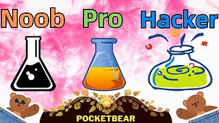NOOB vs PRO vs HACKER - Water Sort - Color Puzzle Game | @PocketBear470