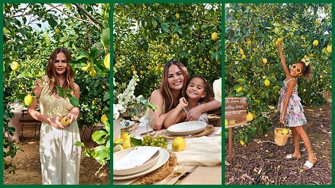Chrissy Teigen's Seedless Lemon Adventure: Picking, Food, Fun & Luna's New Tree!